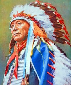 Chief Native American paint by numbers