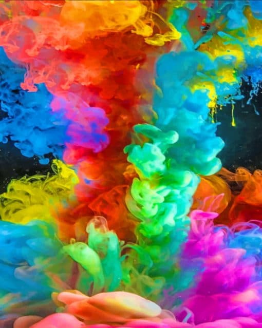 Colorful Smoke paint by numbers