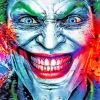 Cool Joker Face paint by numbers