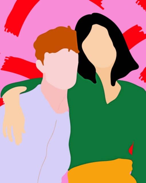 Couple Illustration paint By Numbers