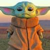 Cute Baby Yoda paint by numbers