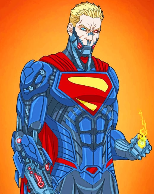Cyborg Superman paint By Numbers
