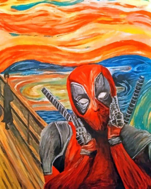 Dead Pool paint By Numbers