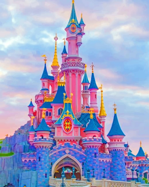 Disneyland France - 5D Diamond Painting - DiamondByNumbers