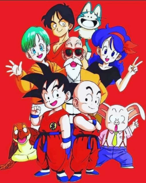 Dragon Ball Characters paint By Numbers