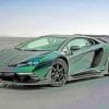 Green Lamborghini paint By Numbers
