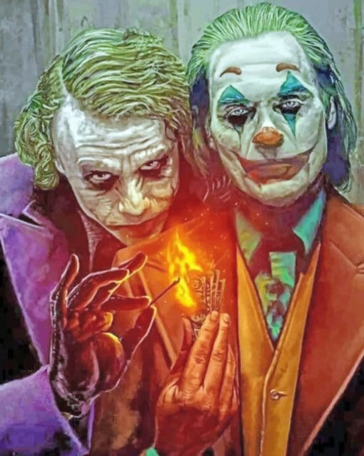 Jokers paint by numbers