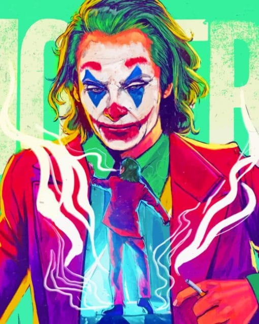 Illustration Joker paint by numbers