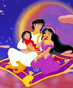 Jasmine And Aalaedin Family paint by numbers