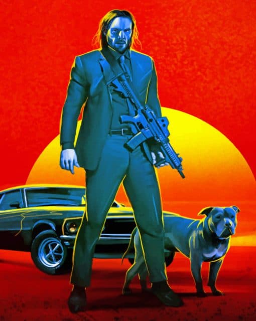 John Wick Paint By Numbers