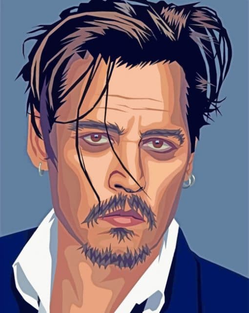 Johnny Deep paint by numbers