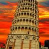 Leaning Tower of Pisa paint By Numbers