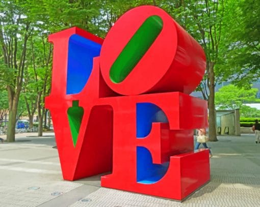 Love Sculpture paint by numbers