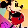 Mickey Mouse Pop Art paint by numbers