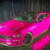 Pink Mustang paint By Numbers