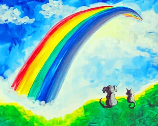 Rainbow Art paint by numb