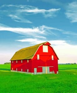 Red Barn paint By Numbers