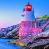 Rhode Island Lighthouse paint by numbers