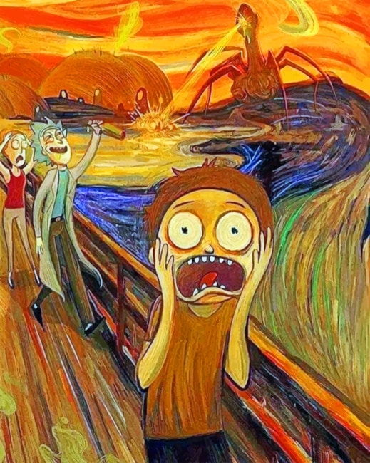 Painting Rick And Morty Original Art Can
