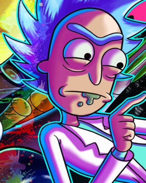 Rick Sanchez - Animations Paint By Numbers - Painting By Numbers