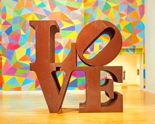 Robert Indiana Artist Love paint by numbers