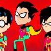 Robin Teen Titans Go paint by numbers
