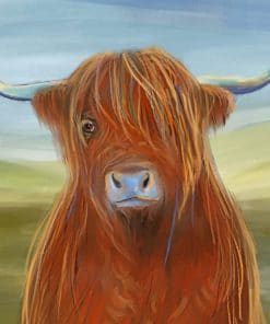 Scottish Highland Cows paint by numbers
