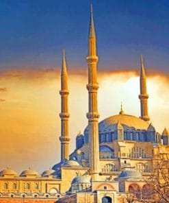 selimiye mosque turkey paint by numbers