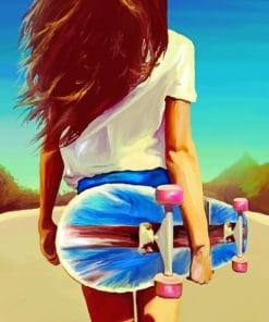Skater Girl paint by numbers