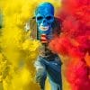 Skull With Smoke Bomb paint by numbers