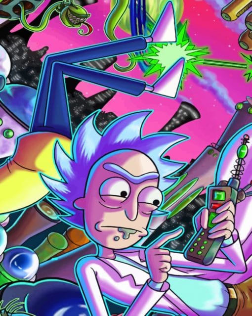 Slick Rick And Morty Paint By numbers