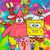 Spongebob Characters paint by numbers