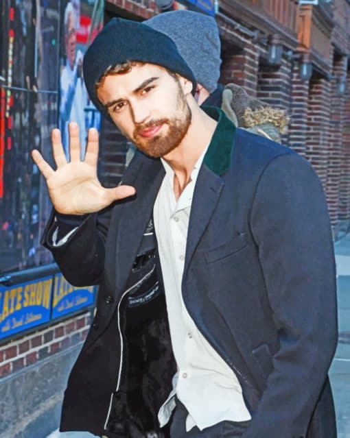 Theo James paint by numbers