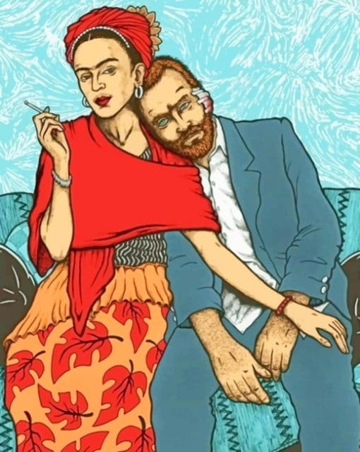 Vincent Van Gogh And Frida Kahlo paint By numbers