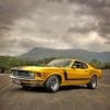 Yellow Ford Mustang Paint by numbers