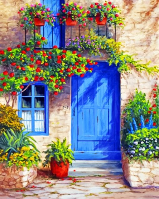 Blue Door Home paint by numbers