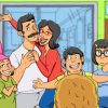 Bobs Burger Family paint by numbers