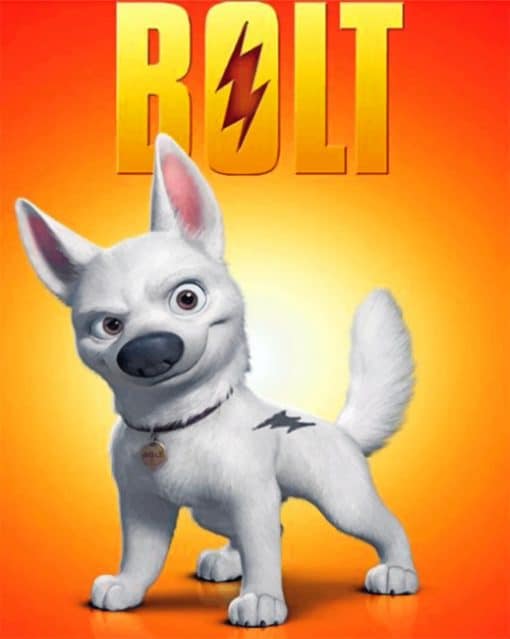 Bolt Movie paint by numbers