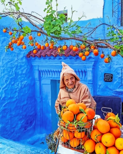 Chefchaouen paint By Numbers