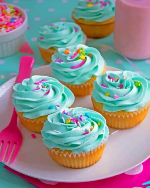 Cupcakes paint by Numbers