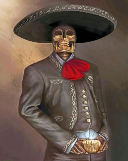 Mexican Skeleton paint by numbers