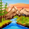 Natural Landscape paint by numbers