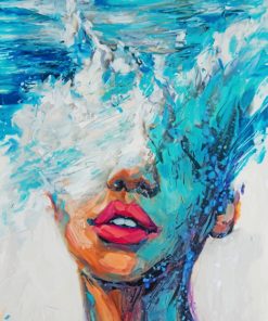 Woman Under Water paint By Numbers