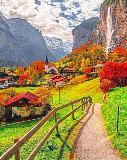 Switzerland Nature paint By Numbers