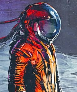 Aesthetic Space Man paint By Numbers