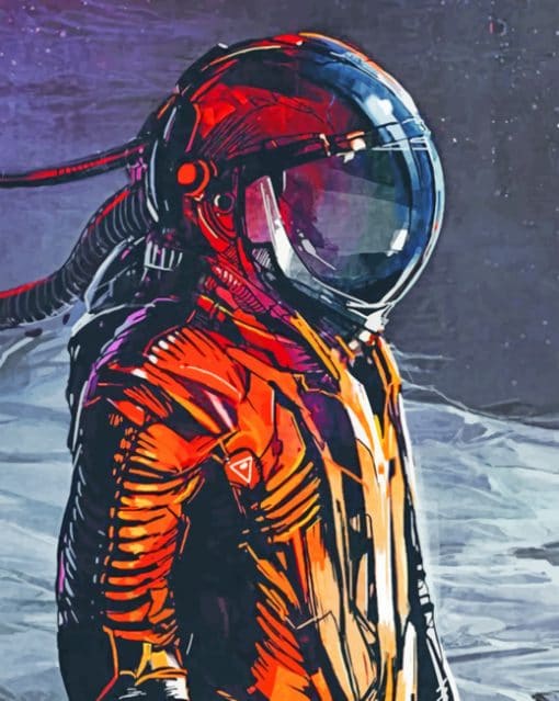 Aesthetic Space Man paint By Numbers