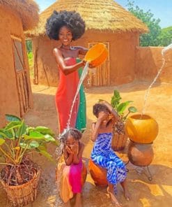 African Family paint By Numbers
