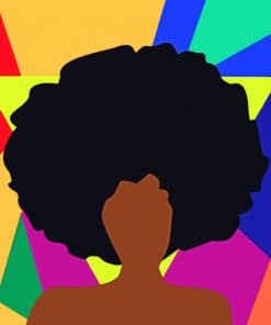 Afro Girl paint By Numbers