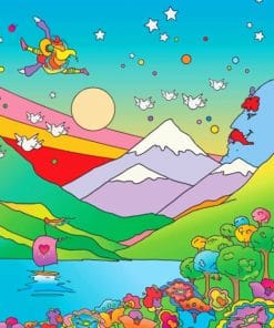 Psychedelic Peter Max paint by Numbers