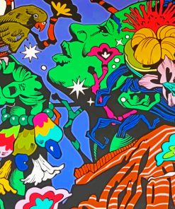 Bicicleta Sem Freio Mural paint By Numbers